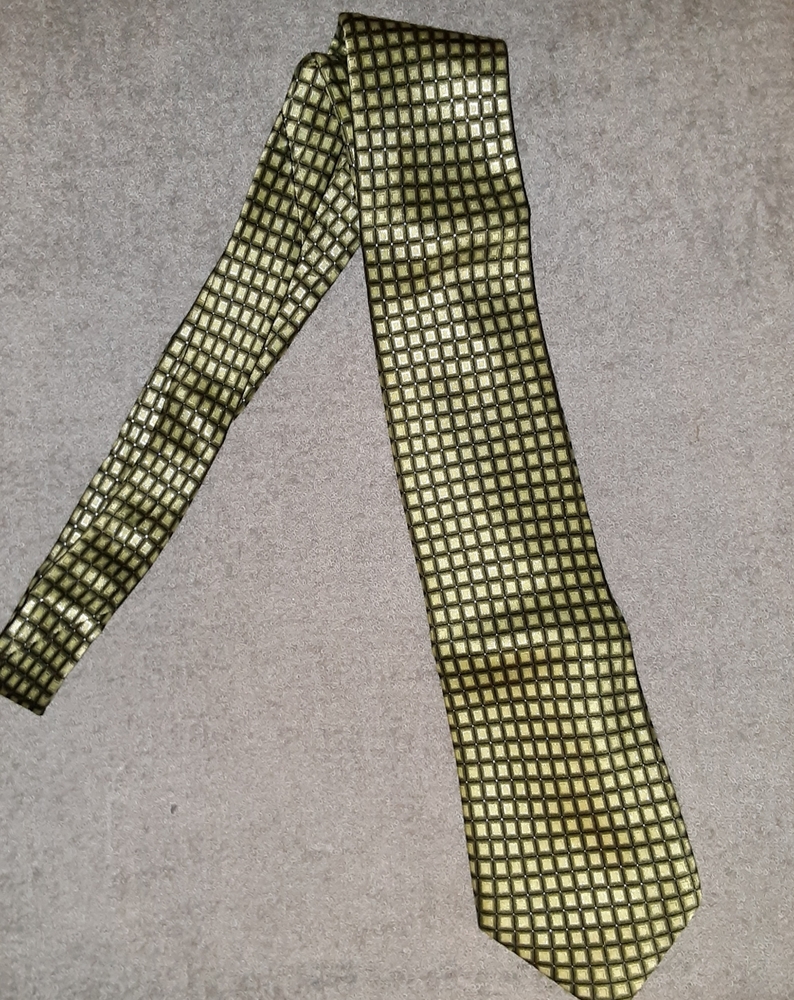 George Machado Zylos green patterned silk tie